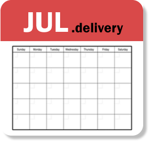 www.jul.delivery, pre-ordered for delivery in July, a corporate monthly domain name for a global, corporate spreadsheet delivery schedule for sale via the NextWorkingDay™ portfolio
